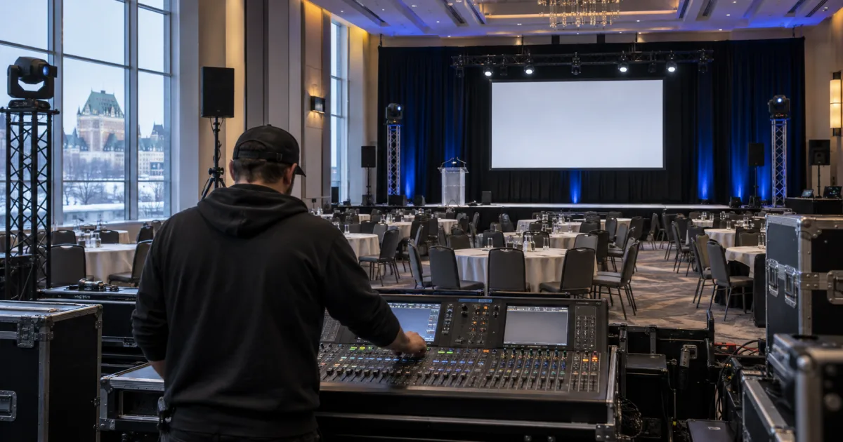 Location audiovisuelle événementielle au Québec
